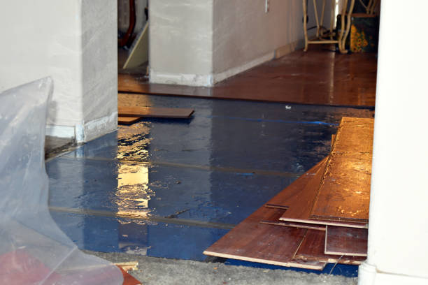 Professional Water Damage Restoration technician working in Austin, TX